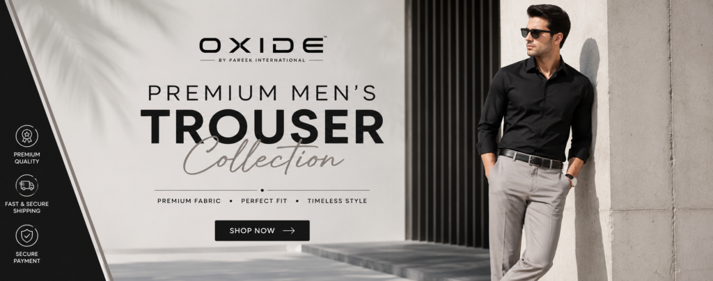 Premium Men's Cotton Trousers by Oxide